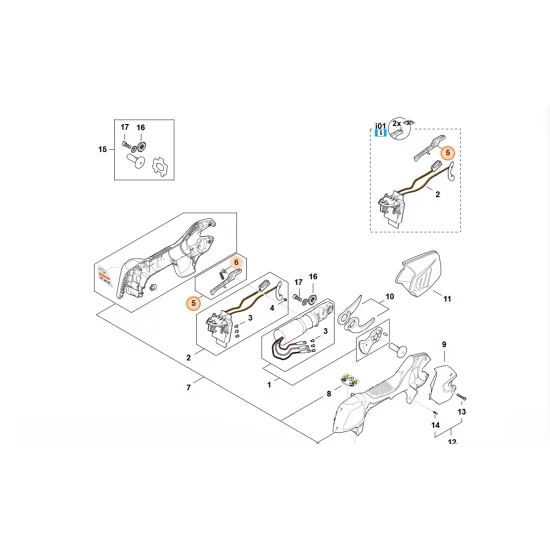 STIHL  Dźwignia przełącznika VA05 430 2102
